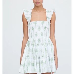 Charlotte Apple Green Basket Stripe